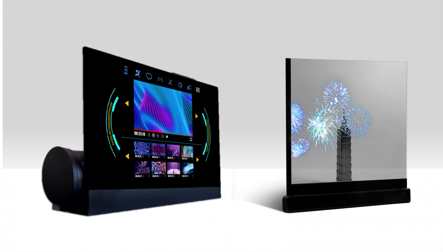 可卷式、折迭性、高透明